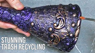 I made a real museum piece out of junk material! How to make incredible beauty out of waste
