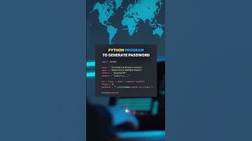 Learn how to create a Python program that generates passwords.