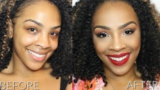 GET READY WITH ME | Morphe 35O Palette + Red Lip -Talk Through