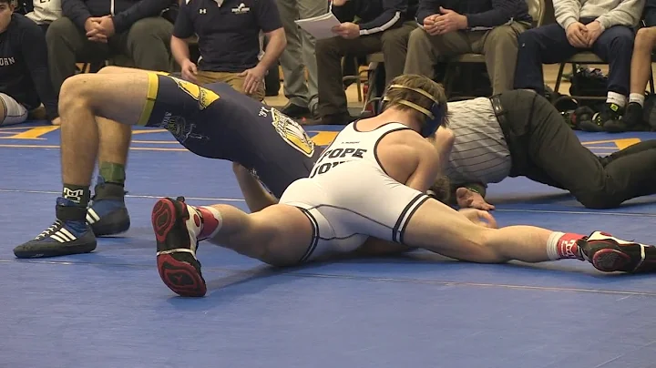 JoJo Aragona of Pope John pins Patrick Newman of H...