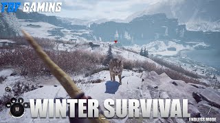 New Benches and Wolf Fights! Winter Survival Game Early Access - Endless mode Day 02