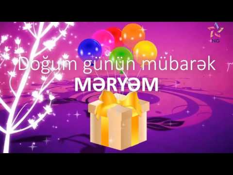 Doğum günü videosu - MƏRYƏM