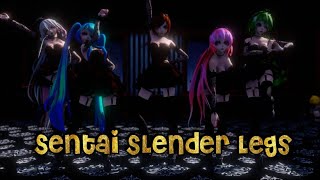 『MMD』 Sentai Slender Legs 【DL Links】