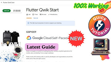 Flutter Qwik Start | #GSP1009 #qwiklabs #arcade