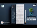 How to Create a CV/RESUME template in Photoshop : ✪ Photoshop Tutorial ✪