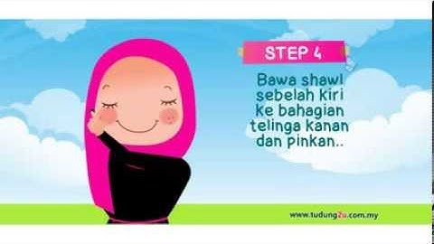 Easy Tutorial Hijab Shawl Half Moon