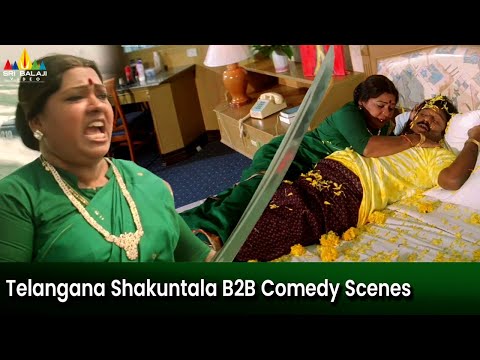 Telangana Shakuntala Back to Back Comedy Scenes | Evadi Gola Vaadidi | Telugu Comedy Scenes - SRIBALAJIMOVIES