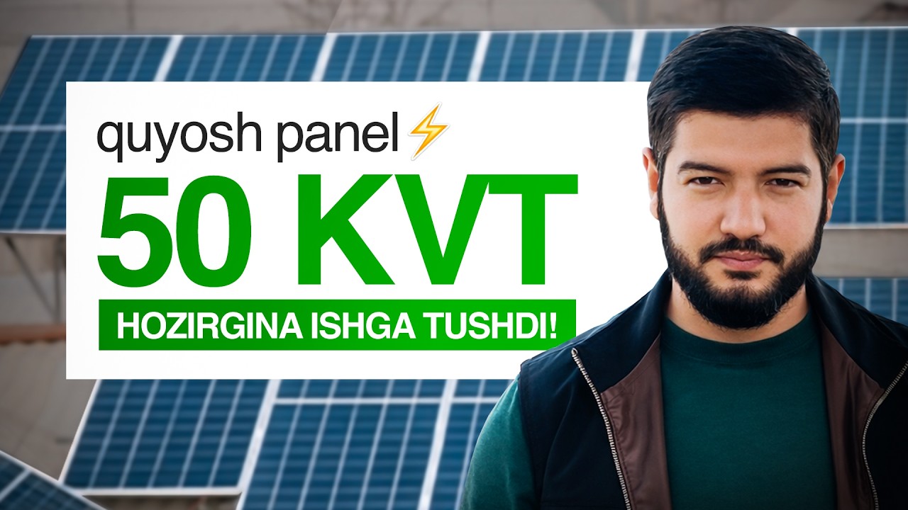 50 kVt Quyosh Panel Qanday O‘rnatiladi? Real Mijoz Objekti. #50kVt #quyoshpanel