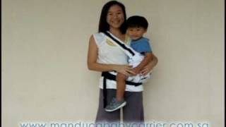 How To Switch From A Front Carry Using A Manduca Baby Carrier To The Hip Carry Position