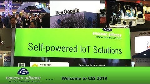EnOcean Alliance at CES 2019: The self-powered wireless standard for intelligent buildings and IoT