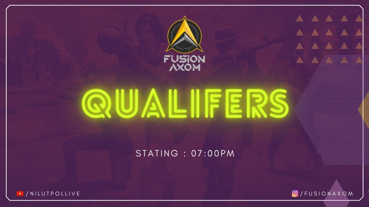 QUALIFIERS | FUSION AXOM ESPORTS | DAY 1 | NILUTPOL LIVE