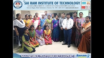 Faculty Development Program in Salesforce Platform Developer - I on 12.09.19 to 14.09.19