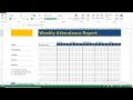 WEELKY ATTENDANCE REPORT