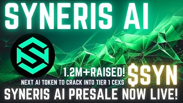 Syneris AI - $SYN Token Presale Now Live - Decentralized Computer Network