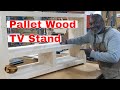How i made a tv stand using pallet wood woodworking how to value