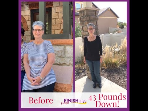 Jeri's Weight Loss Before and After with Faithful Finish Lines