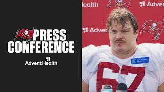 Luke Goedeke, Sean Tucker & More on Facing Jets | Press Conference | Tampa Bay Buccaneers