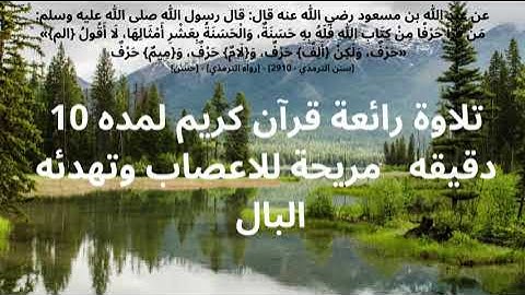 10 دقائق تلاوة رائعة مع صوت القرآن الكريم للقارئ عبد الرحمن مسعد