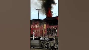 WHY do DIESEL LOCOMOTIVES SPIT FIRE?