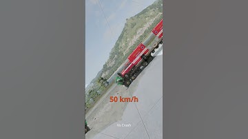 Different Speeds vs Bollards - BeamNG Drive Crash Test