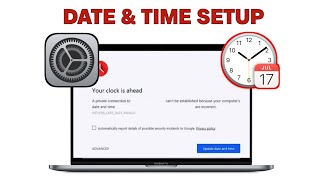 How to SETUP Date & Time On MacBook