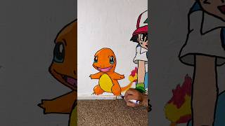 Drawing and painting Charmander #pokemon #charmander #cartoondrawing #drawingprocess #nostalgia