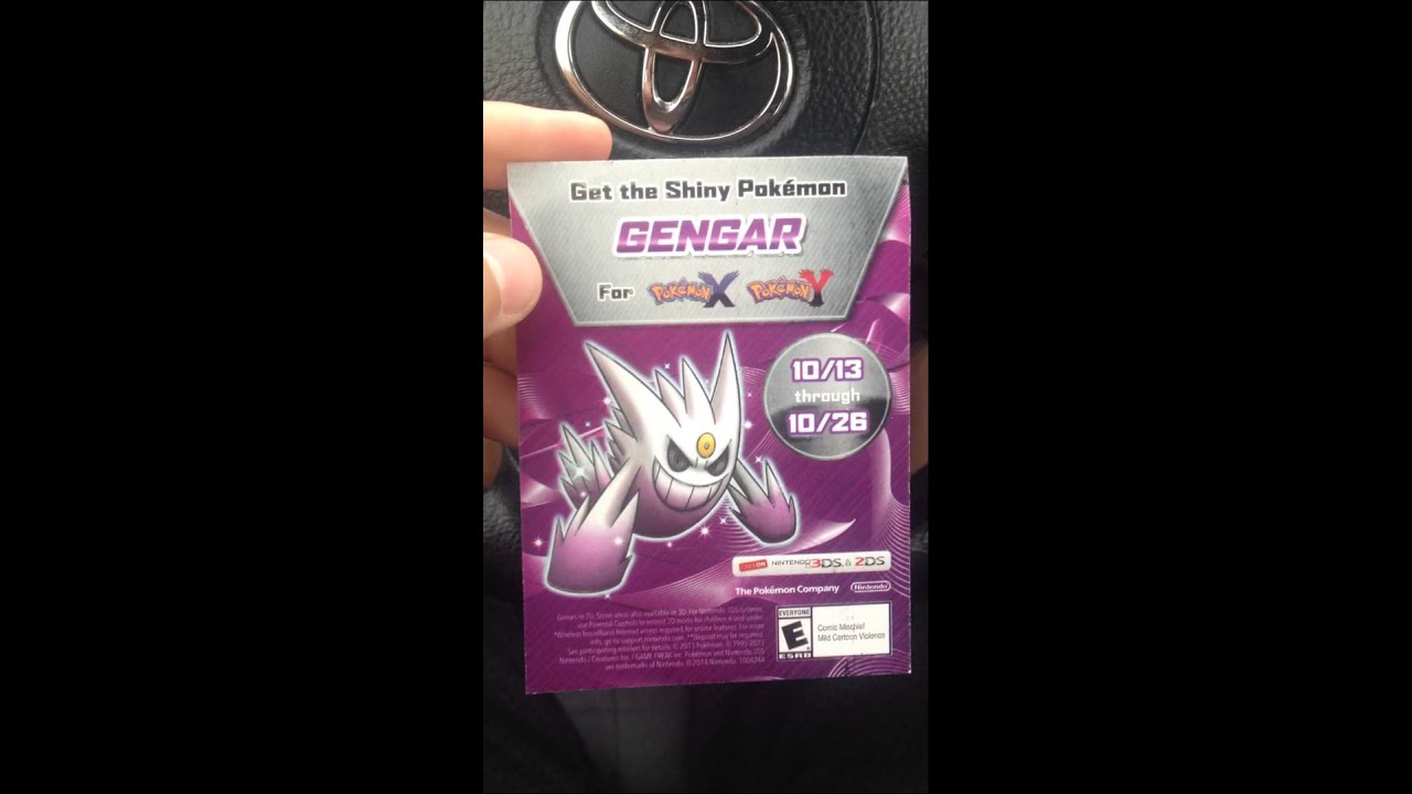 Shiny Gengar X&Y Code!