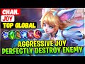 Aggressive Joy Perfectly Destroy Enemy [ Top Global Joy ] Chan. - Mobile Legends Emblem And Build