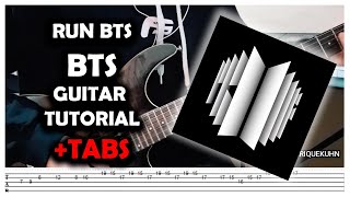 Run BTS - BTS (방탄소년단) - Guitar Tutorial + TABS