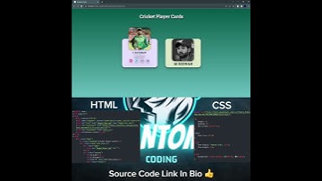 Cricket Players Cards Using HTML & CSS #phantoms #coding #webdeveloper