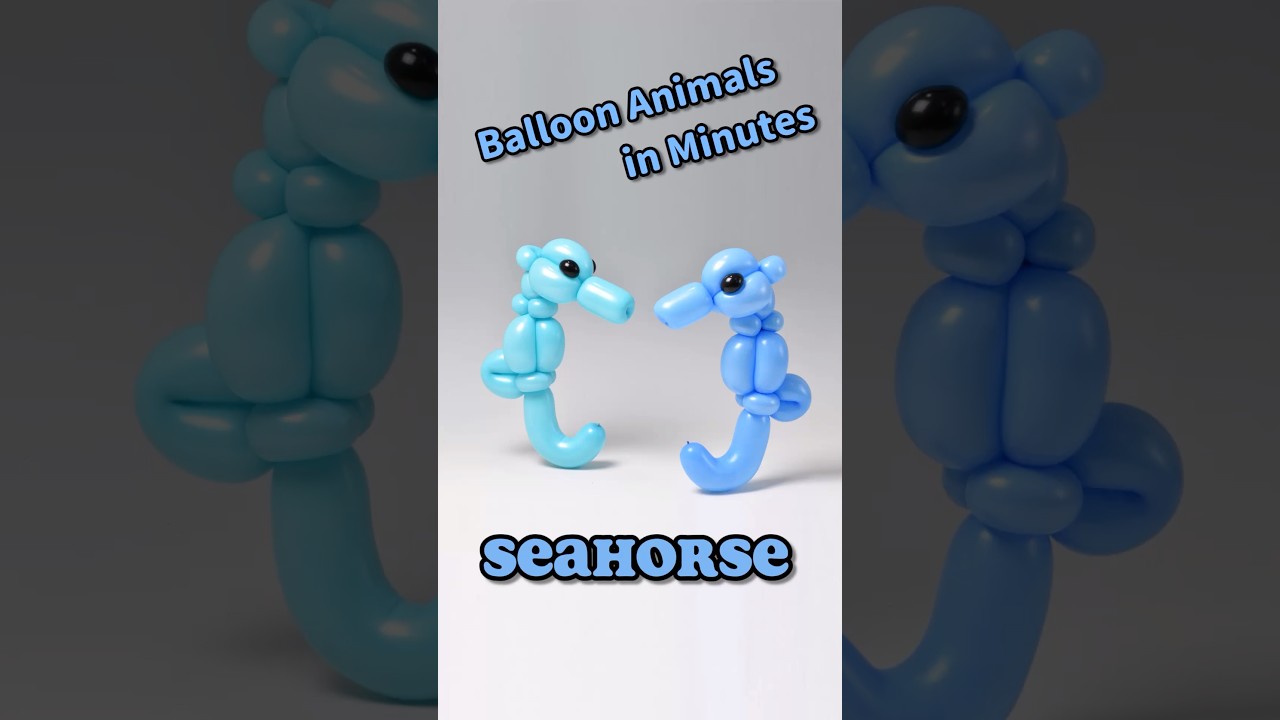 Balloon Animals in Minutes _ Seahorse #diy #balloncraft