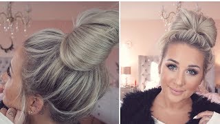 Easy Messy Bun/ super einfacher schöner Dutt