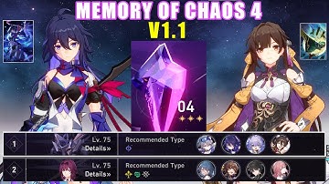 [F2P] Memory of Chaos Floor 4 3 Stars v1.1 | Honkai: Star Rail
