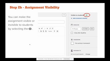 itslearning Assignment - Step 2 - Visibility - GEM - BCSC