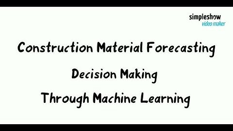 Construction Material Forecasting || Machine Learning || Project management || TCE