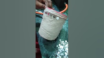 How to make flower pot with plaster of paris.#DIY# shorts#.! youtubeshorts#!