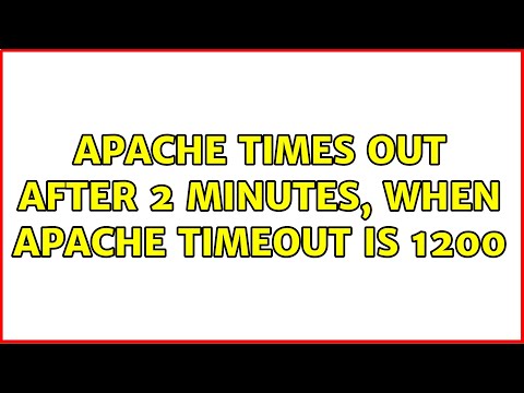 Video: Wat is Apache-time-out?