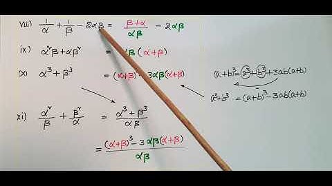 MCQs-alpha, beta problems-if sum and product  of zeroes are given for  6x2+x-2 find  α/β+β/α.