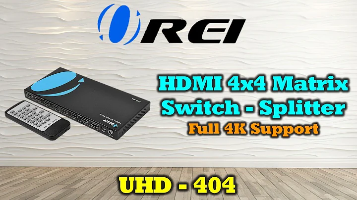 OREI 4x4 HDMI Matrix Switcher/Splitter 4K | 4 In 4 Out : UHD-404