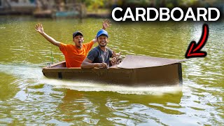 DIY Cardboard Electric BOAT | കാർഡ്ബോർഡ് കൊണ്ട് ബോട്ട് ഉണ്ടാക്കിയാലോ