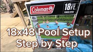 18x48 Coleman Pool Setup