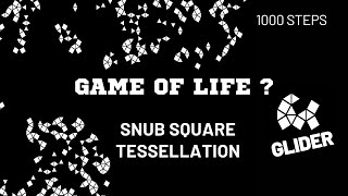 Tessellation Automata: Exploration of Conway's Game of Life in Snub Square Tiling (B3 S23) Glider!