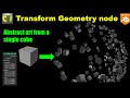 Abstract art using Transform Geometry node - Blender 4.2 Geometry node Tutorial