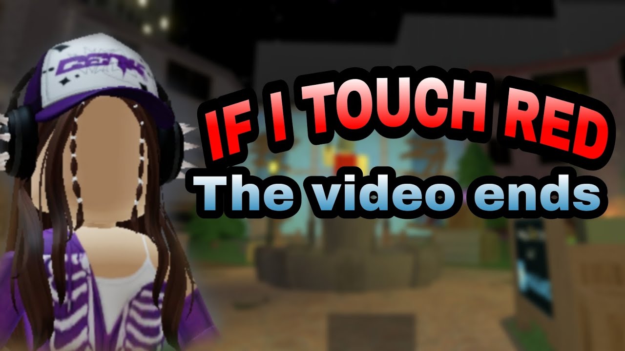  MM2 IF I TOUCH RED THE VIDEO ENDS YouTube
