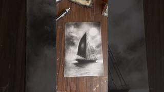 Charcoal art for beginner ll  #charcoalart  #art #youtubeshorts #viral #drawing #beginnerfriendly