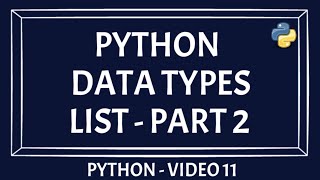 Python Data Type | List Data Type Python | Part 2 | Python list For Beginners | Basics Of Python screenshot 1