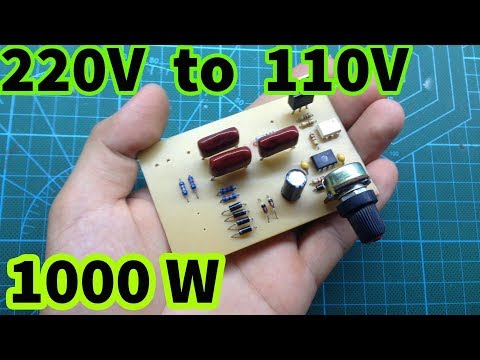 220V to 110V without transformer | Adjust AC voltage