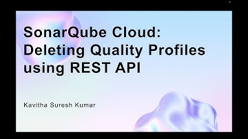 SonarQube Cloud:Deleting Quality Profiles using REST API
