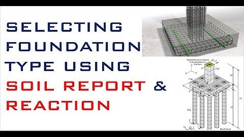 Choosing Foundation Type using Soil Report & Reaction