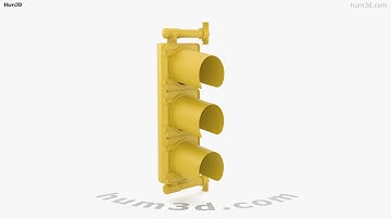 Traffic Light NY Style 3D model by 3DModels.org